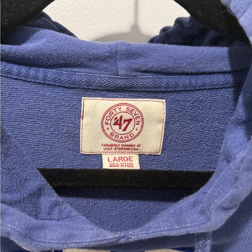 47 Brand Blue Vintage-Look CHICAGO CUBS Hoodie - Picture 4 of 7